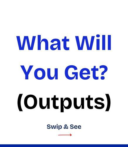 Outputs from MB Diploma